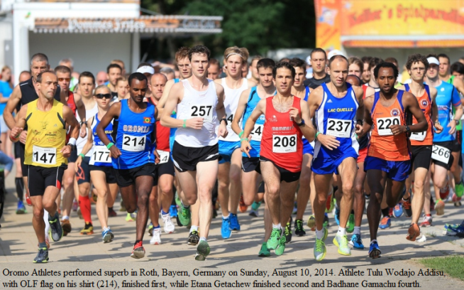 Oromo Athletes in GermanyTulu Wodajo Addisu wins the sovereign Rother fair run